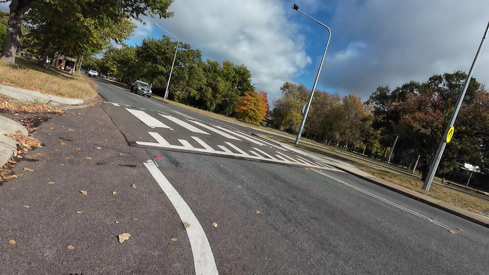 Zebra crossing at Majura Avenue/Officer Crescent