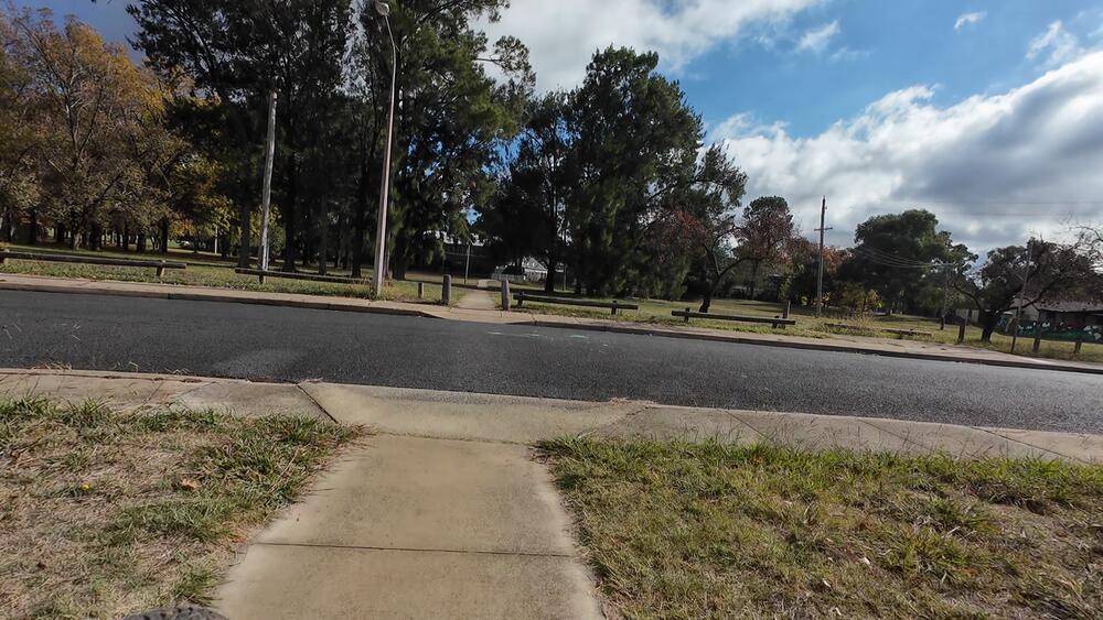 Footpath near Majura Avenue