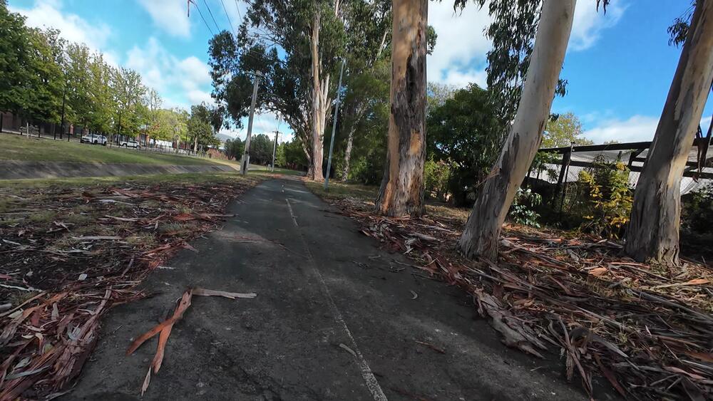 Onto C6 bike path