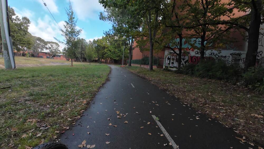 Onto C6 bike path