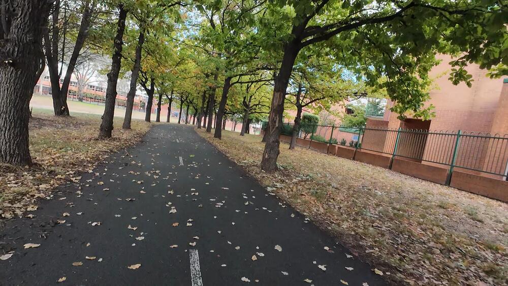 Onto C6 bike path